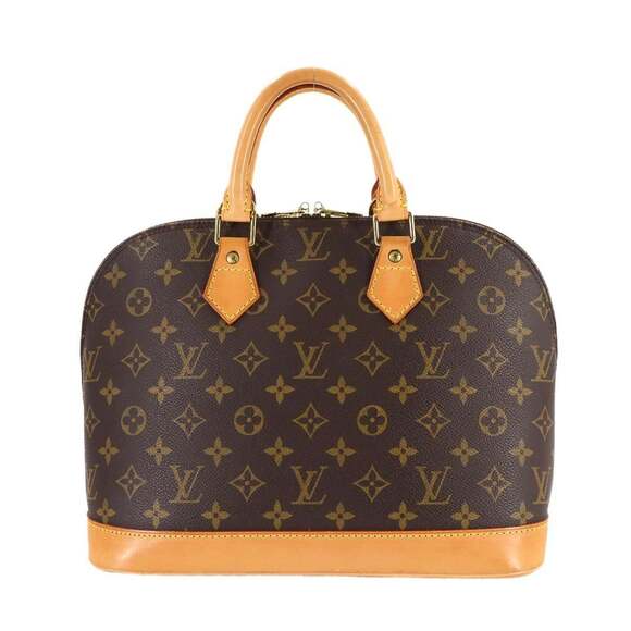 Louis Vuitton Monogram Alma PM Handbag Brown M51130 Gold Hardware